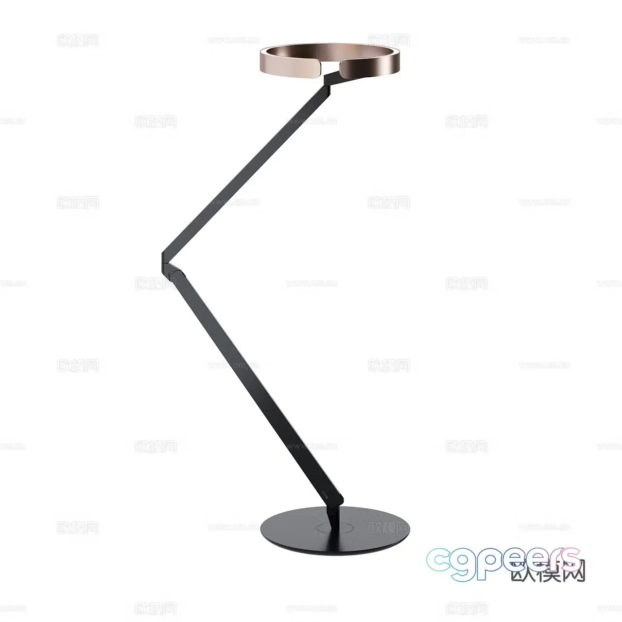Occhio modern desk lamp minimalist desk lamp metal desk lamp ring desk lamp 3d model