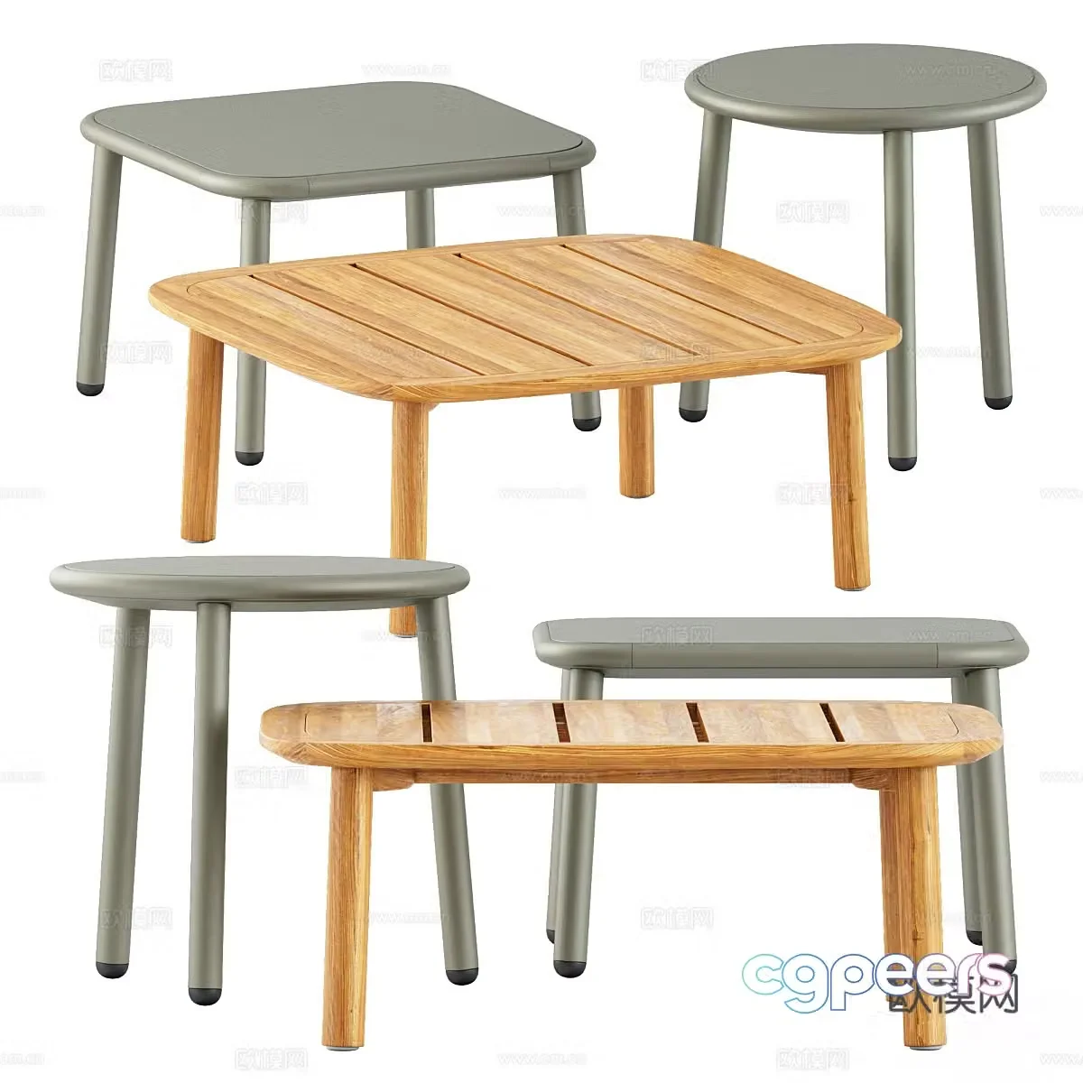Modern children’s table 3d model