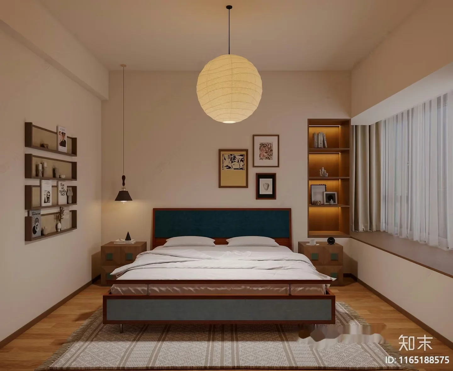 Cozy Bedroom 3D Model – 14072 – VRAY Render