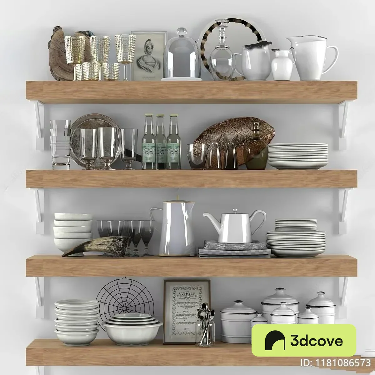 Four-Tiered Shelving Unit