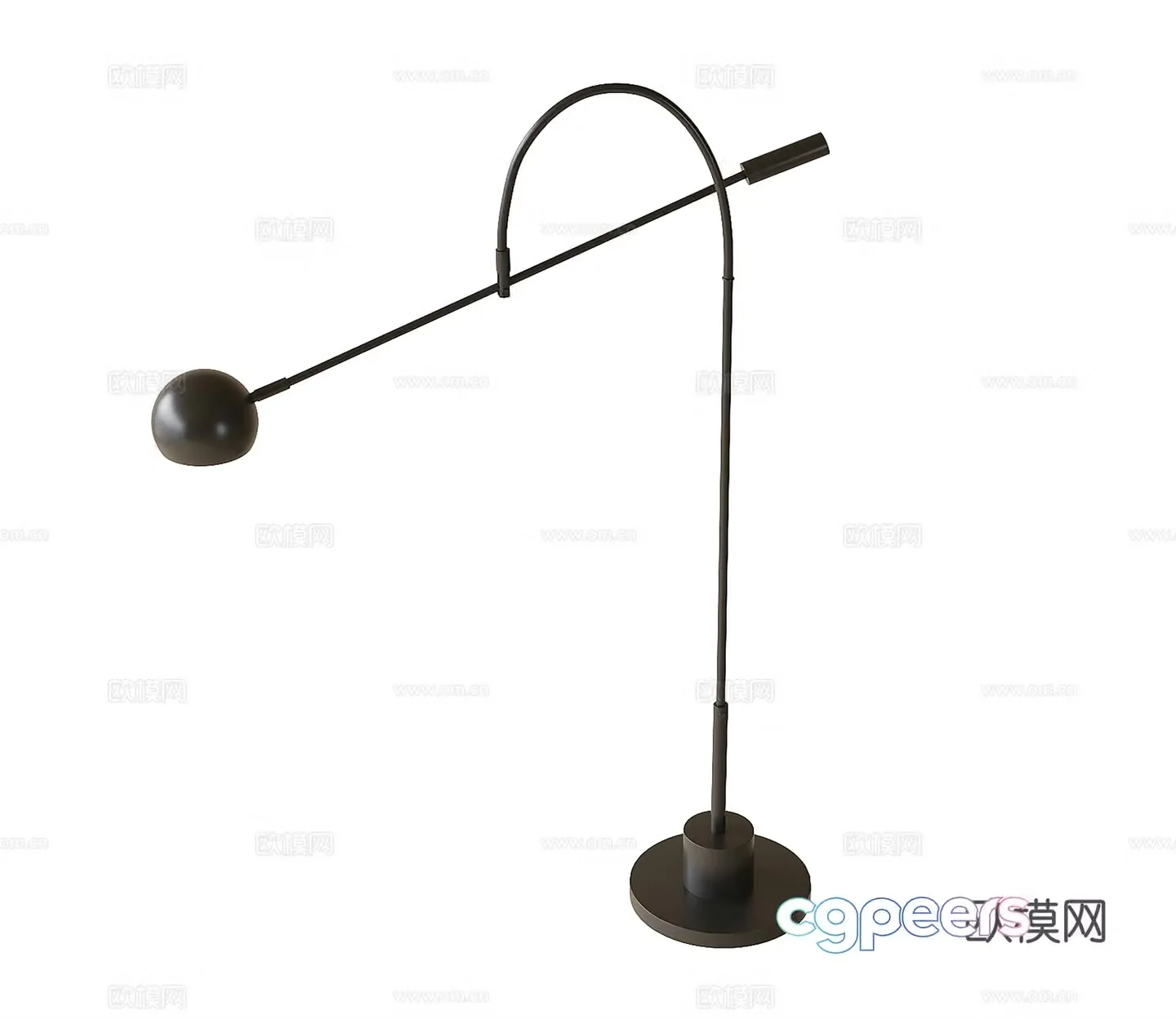 Modern desk lamp floor lamp 3d model