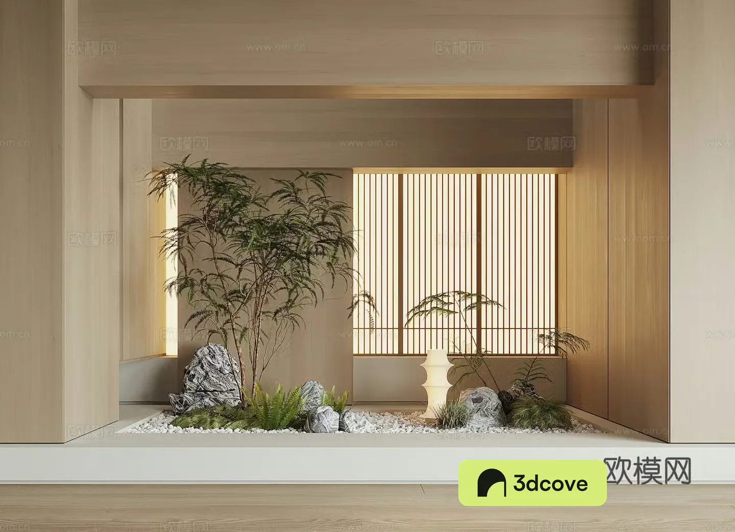 Modern houseplant landscape