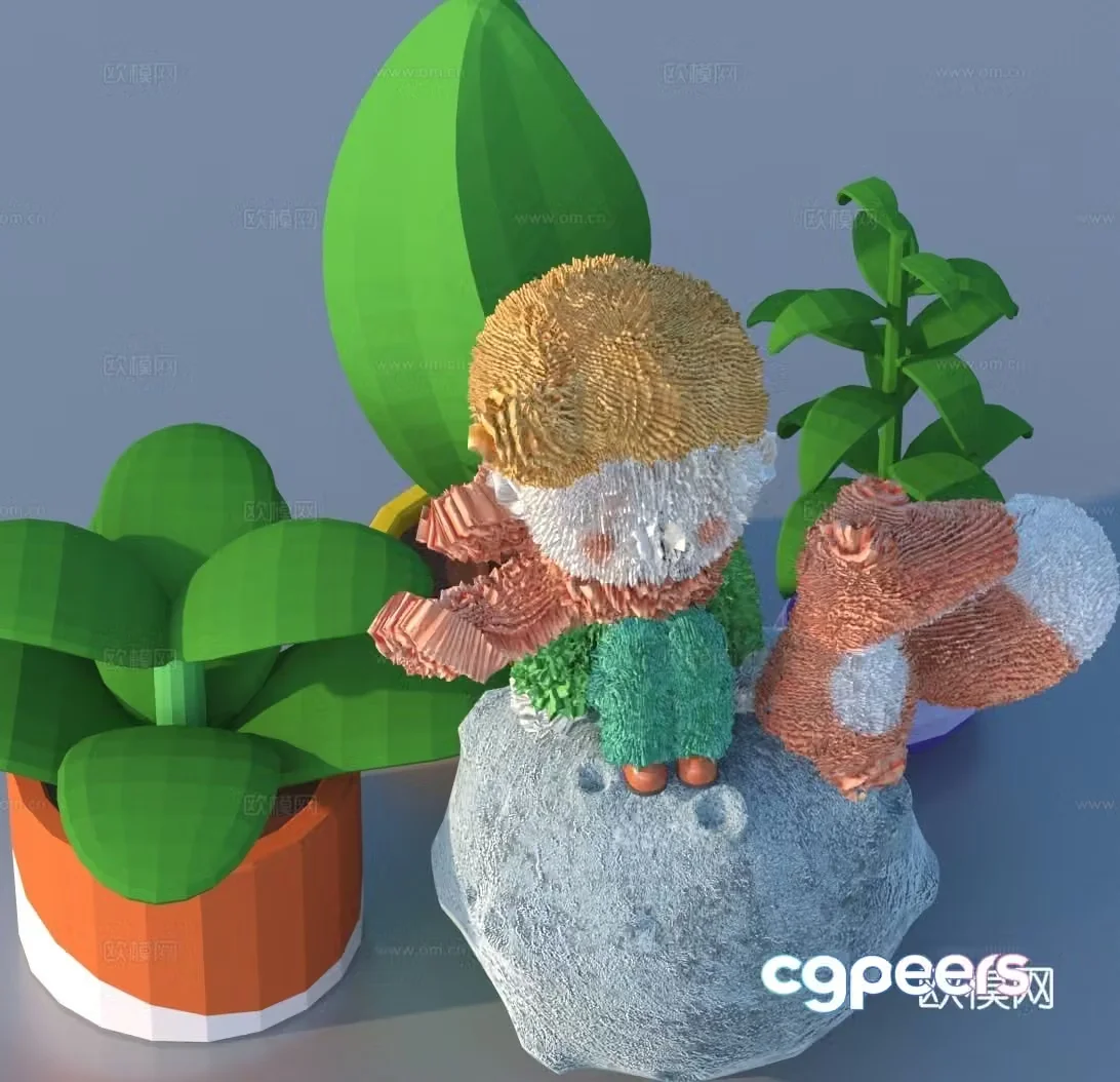 Cartoon Toy Children’s Toy Figure 3D Model