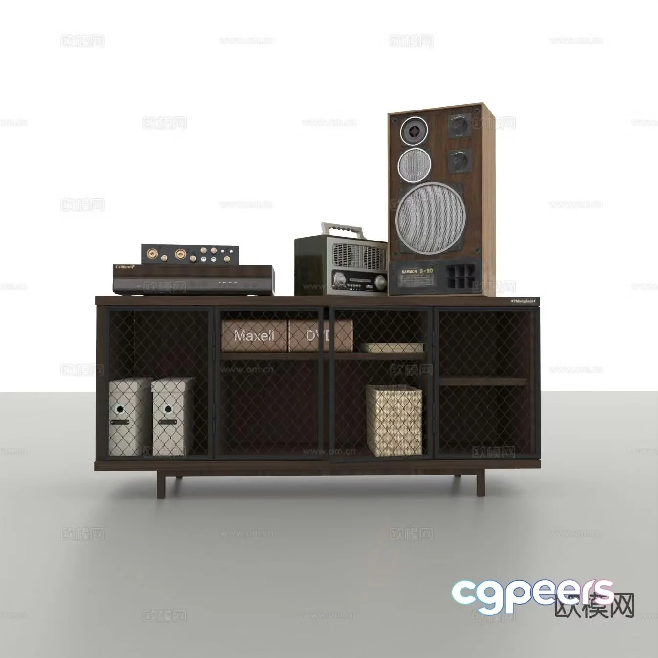 Modern entryway cabinet 3d model
