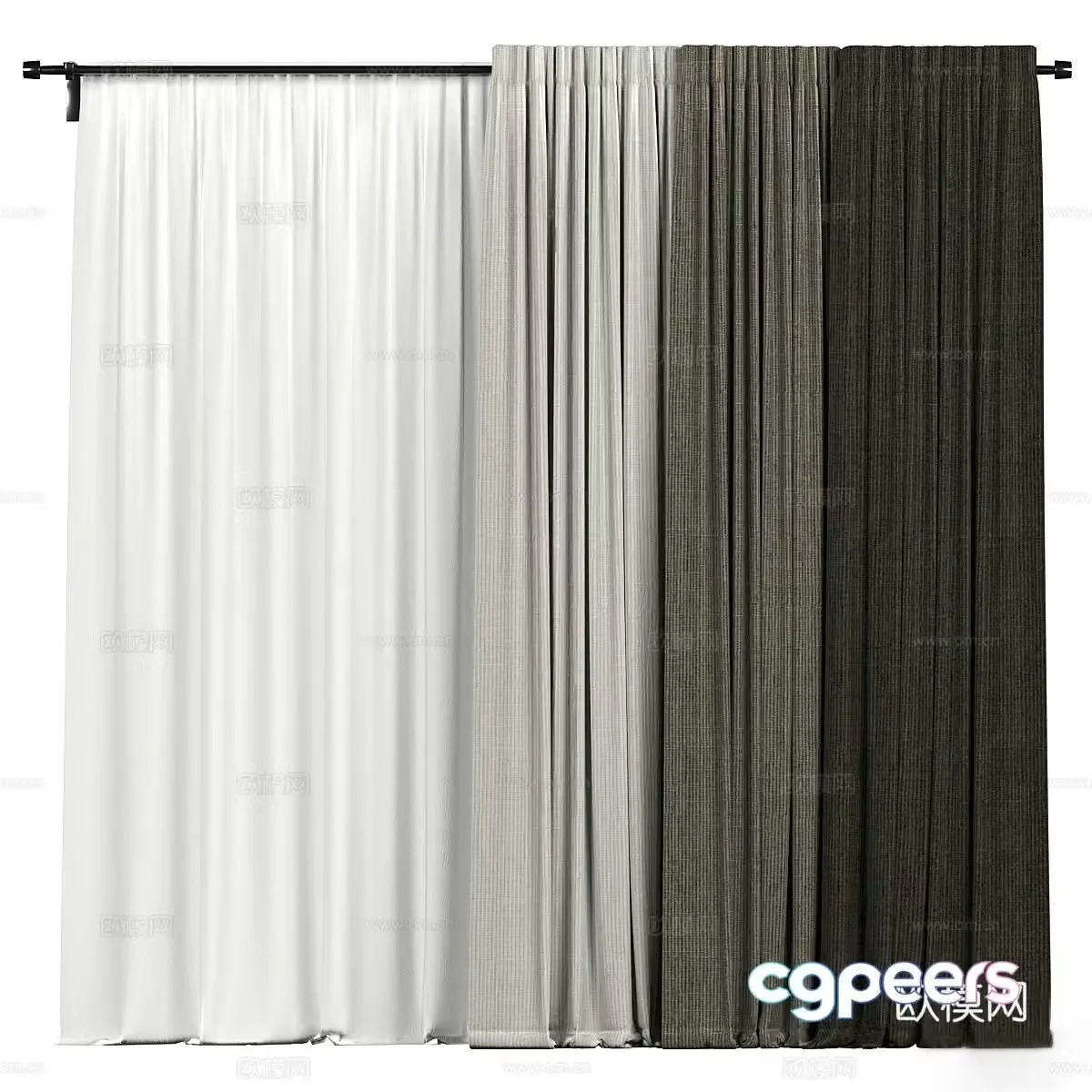Curtain 3d model