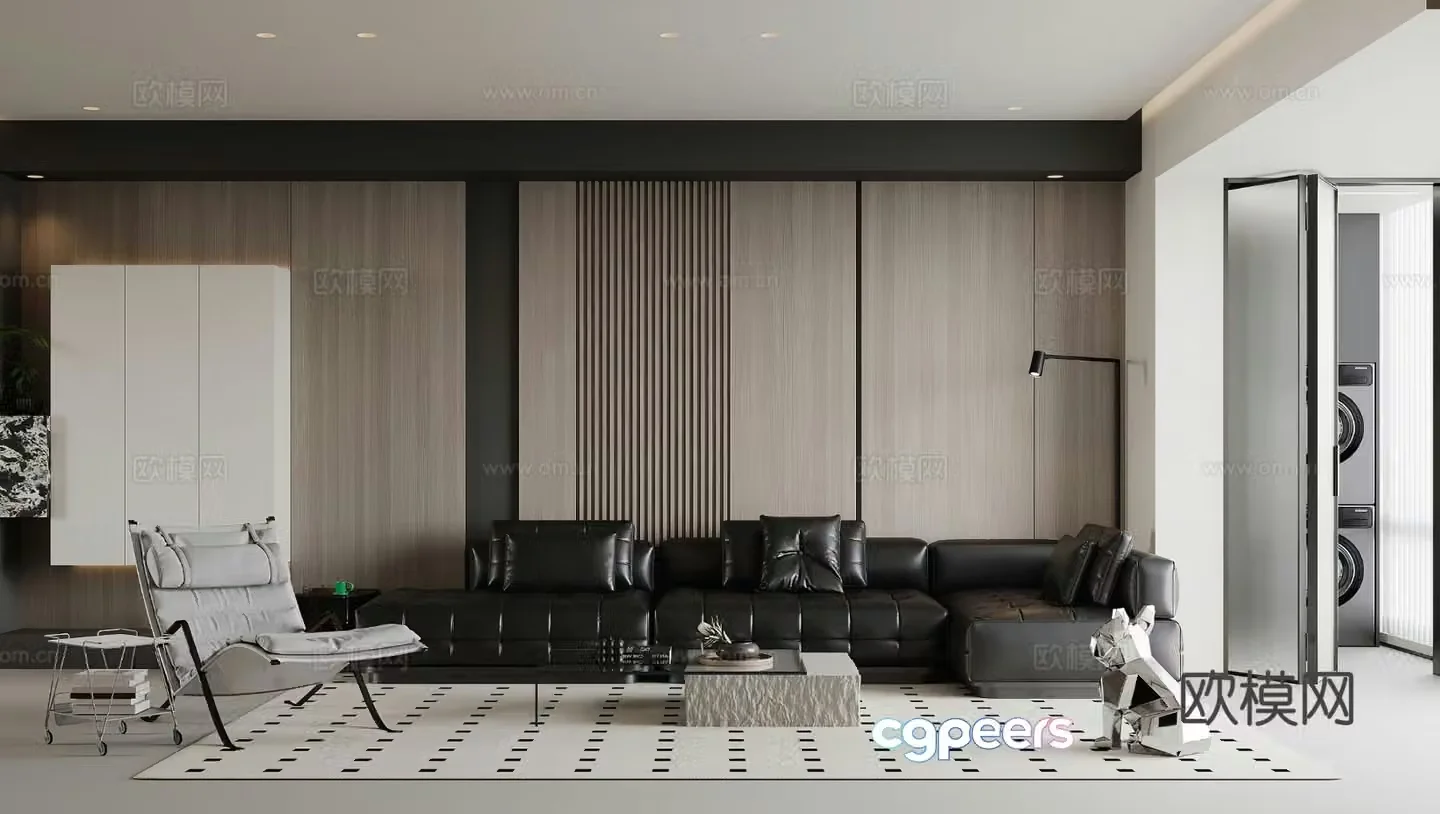 Modern living room 3d model