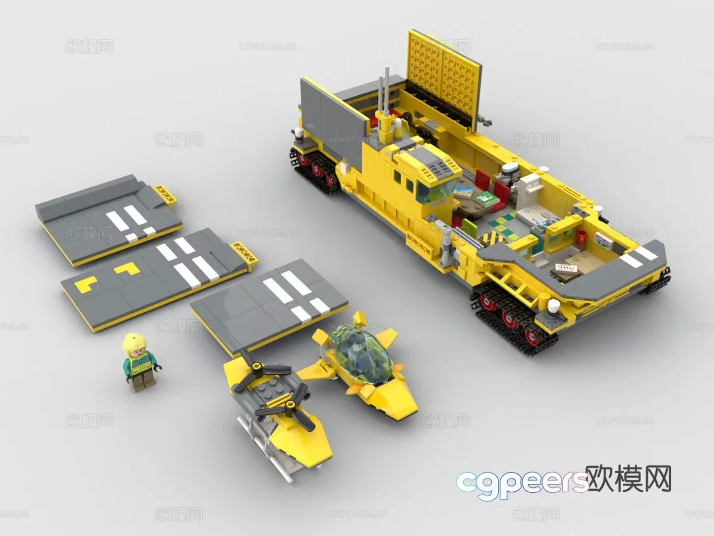 LEGO LEGO toys building blocks engineering spacecraft RV doomsday fortress 3d model