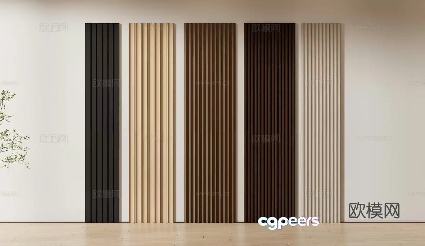 Wainscoting grating Great Wall board 3D model