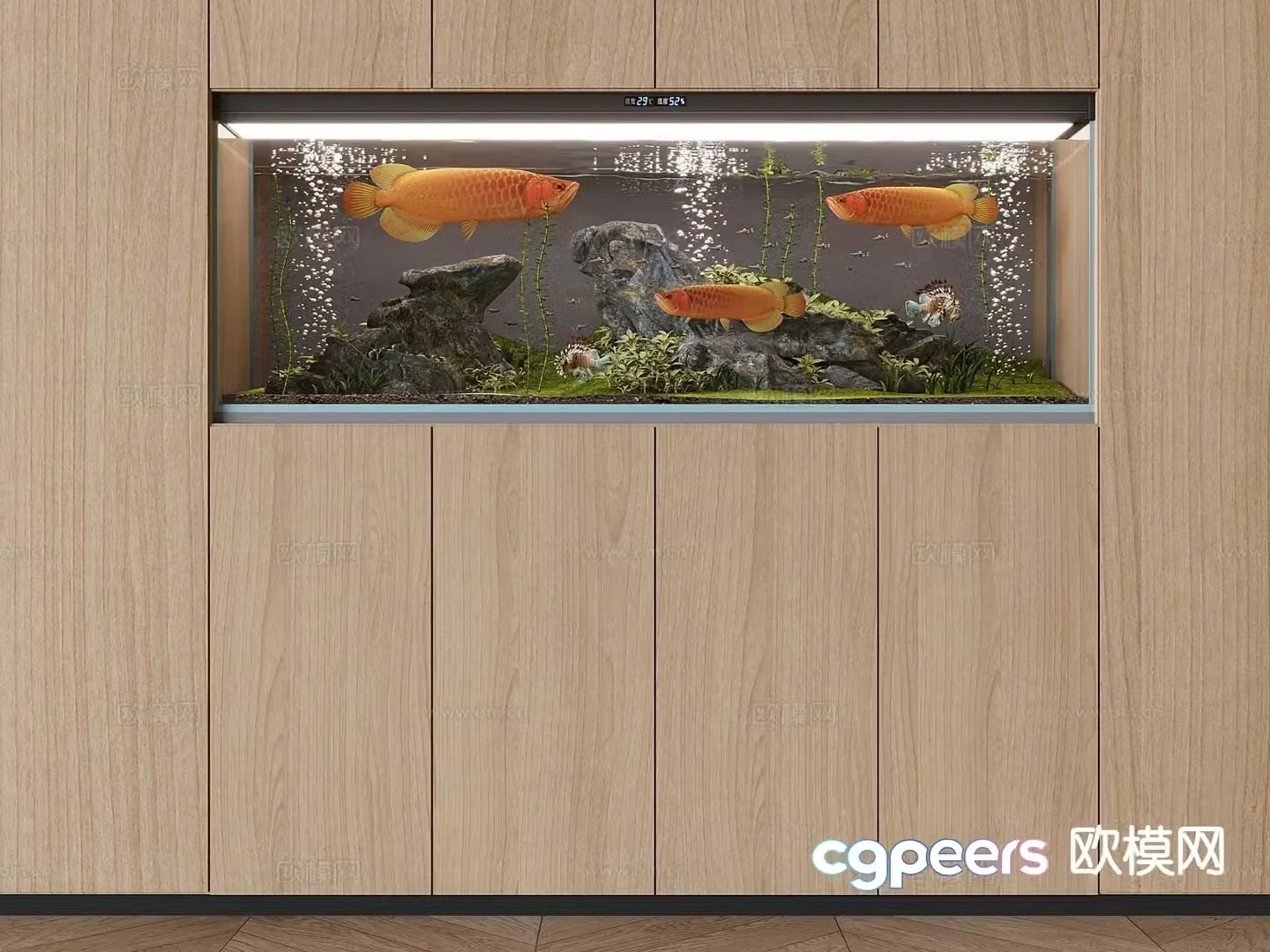 fish tank aquarium 3d model