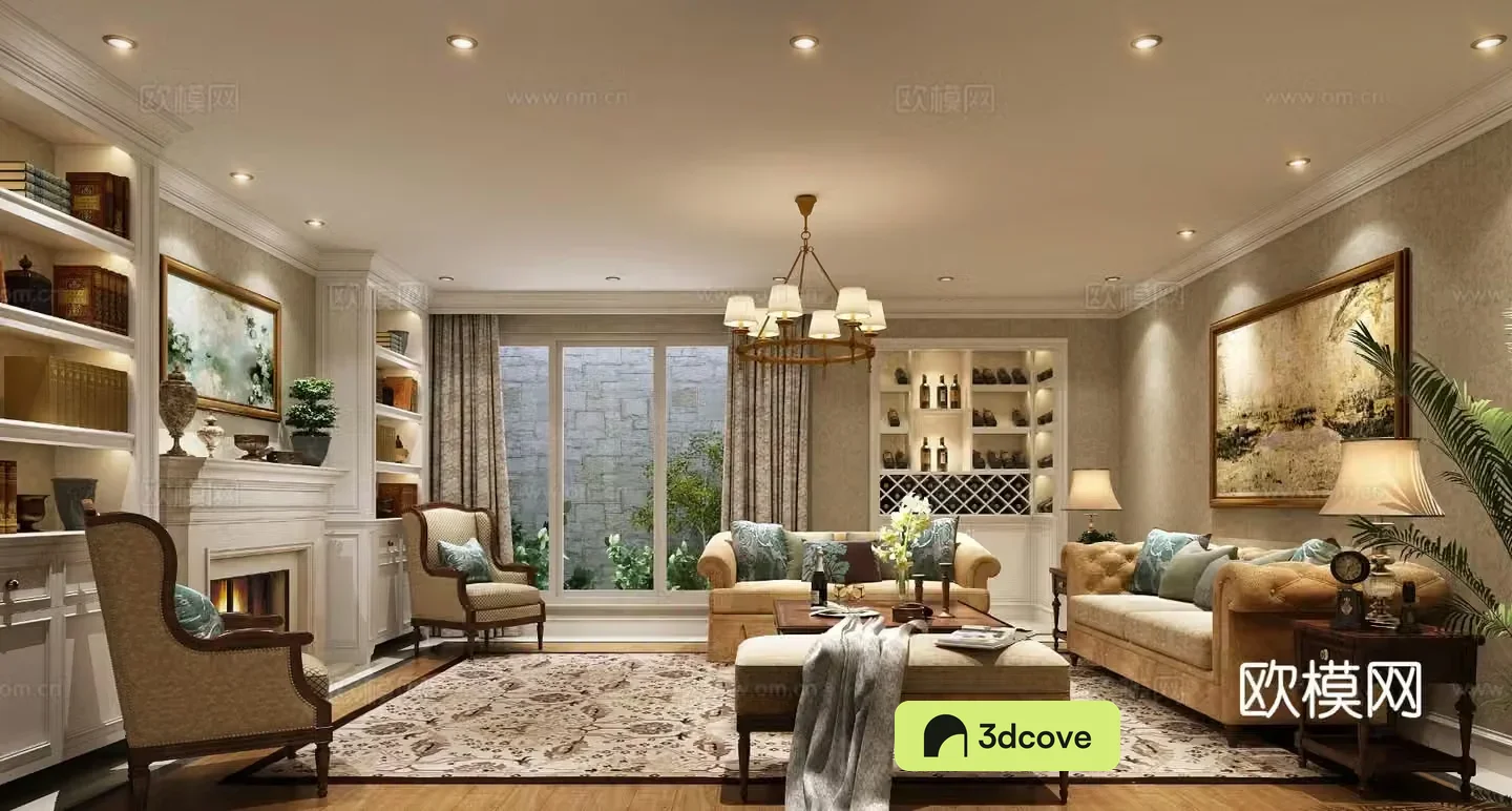 European style living room