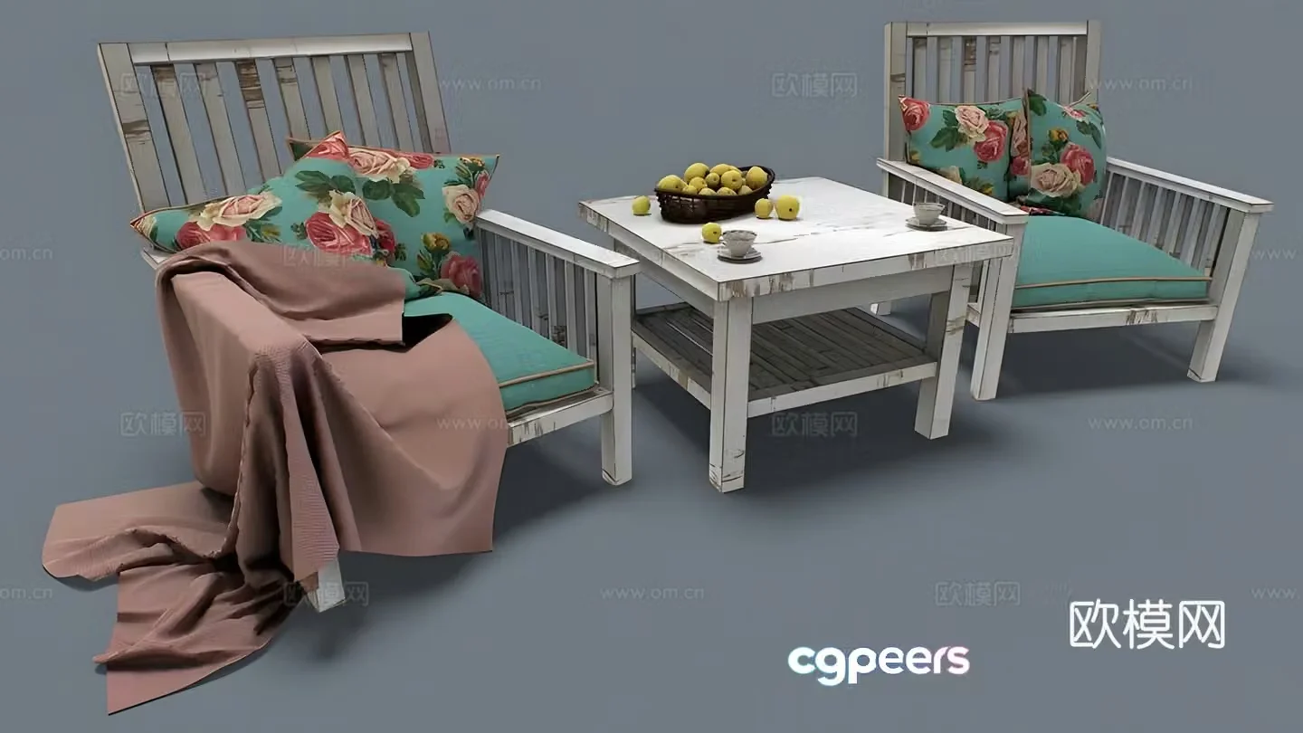 Furniture combination 3d model
