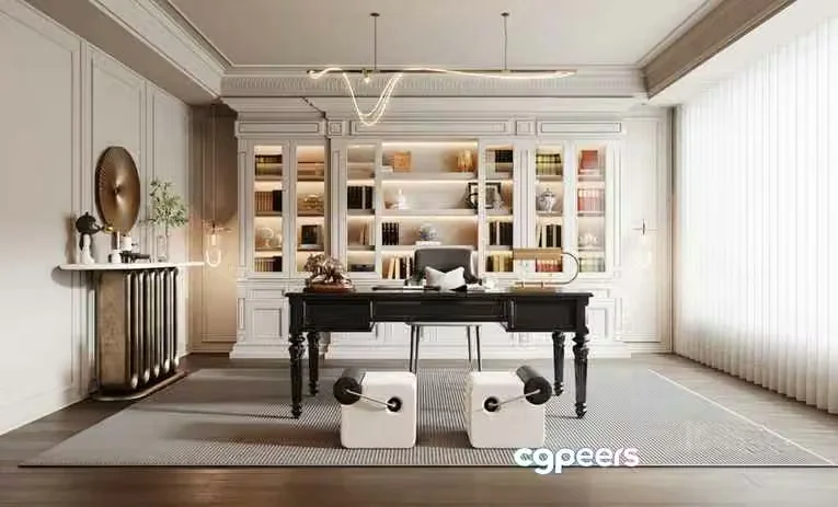 Modern Office Space 3D Model – 9171 – VRAY Render