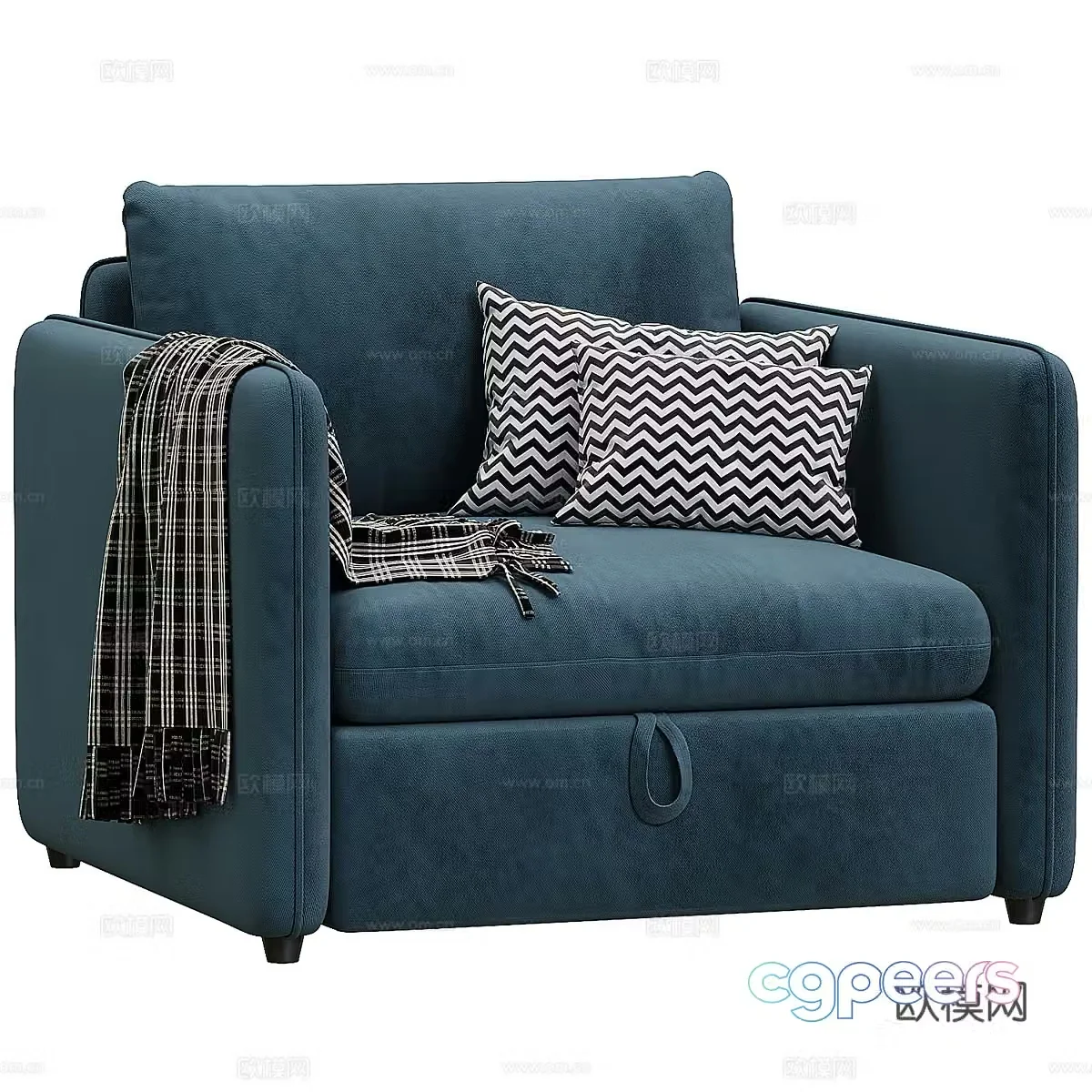 Single sofa 3d model