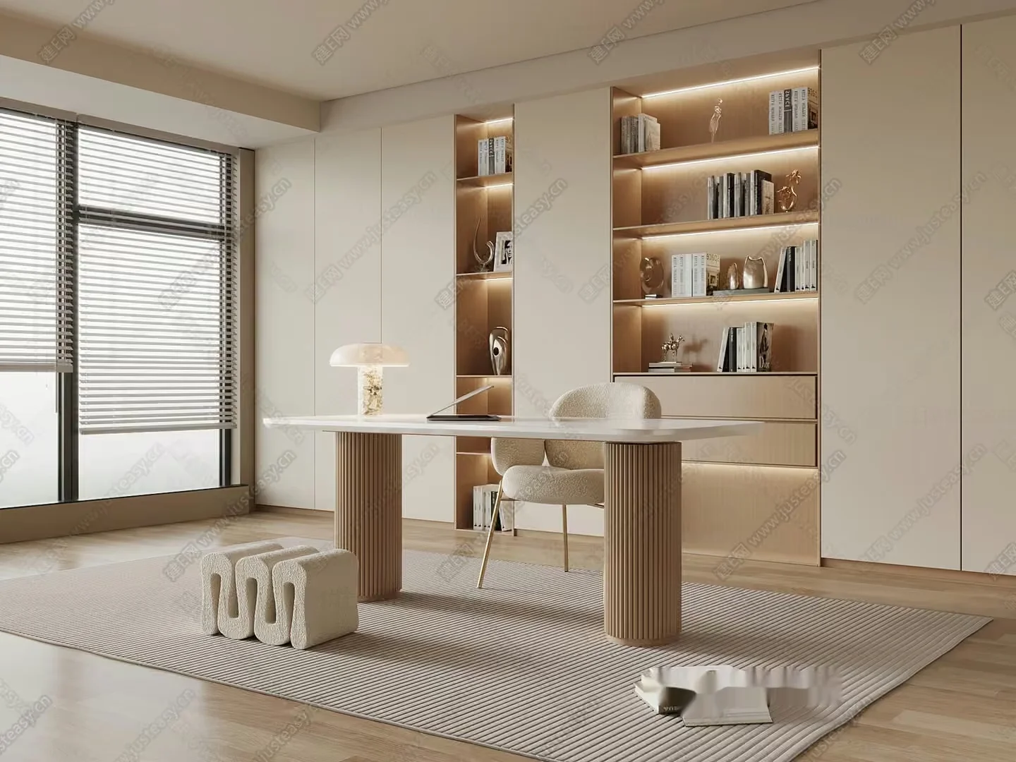 Modern Office Space 3D Model – 14339 – VRAY Render