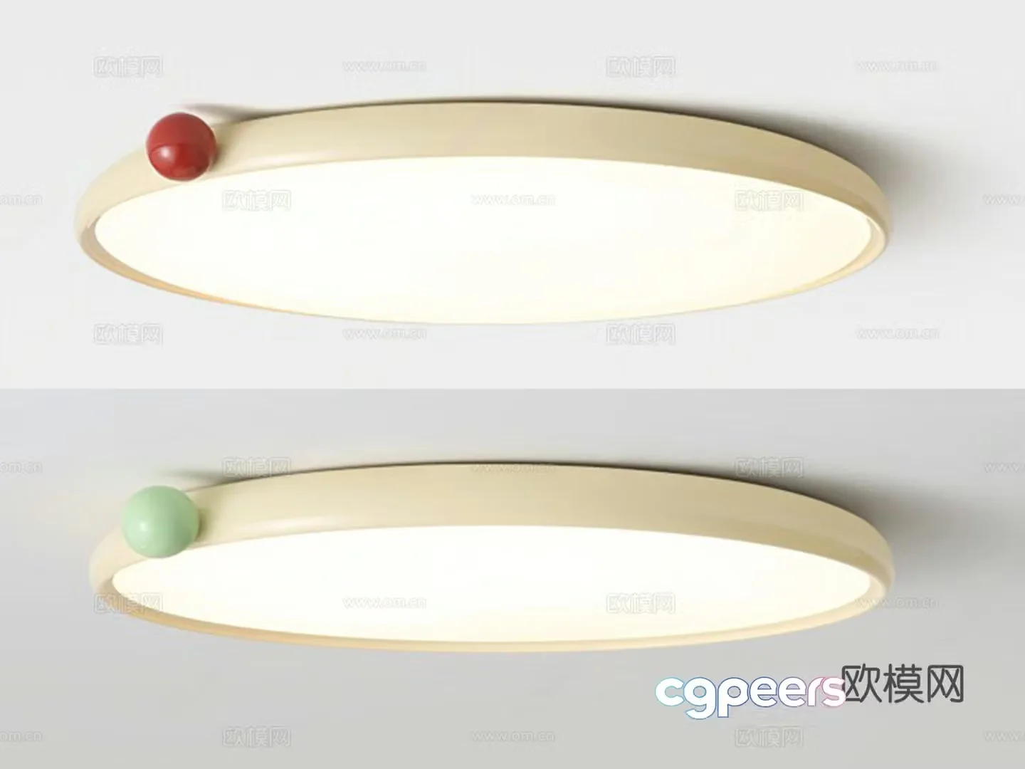 Modern cream ceiling lamp Round ceiling lamp Bedroom ceiling lamp 3d model
