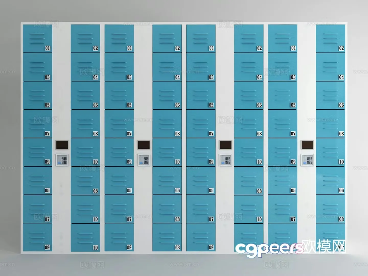Modern locker locker 3d model