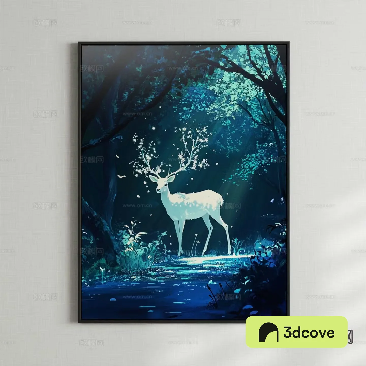 Decorative Painting Art Painting Lin Shenjian Deer Hanging Painting