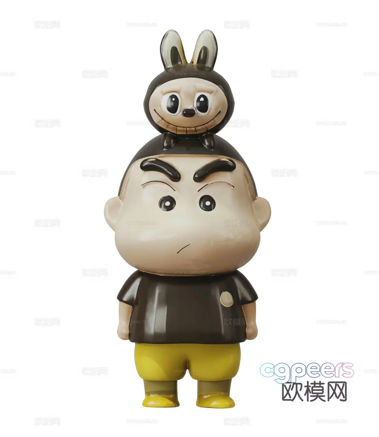 Modern doll 3d model