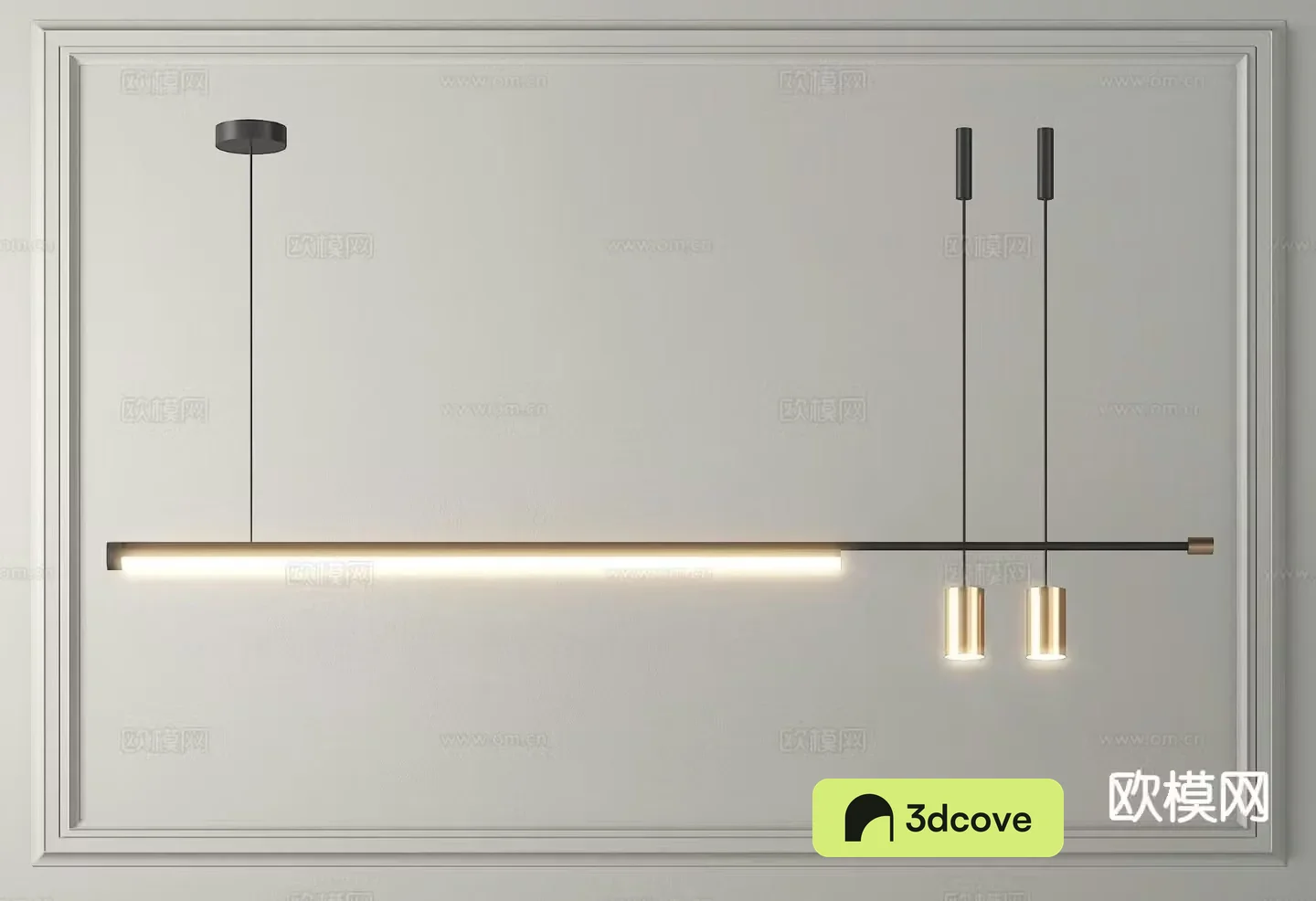 Minimalist chandelier straight chandelier