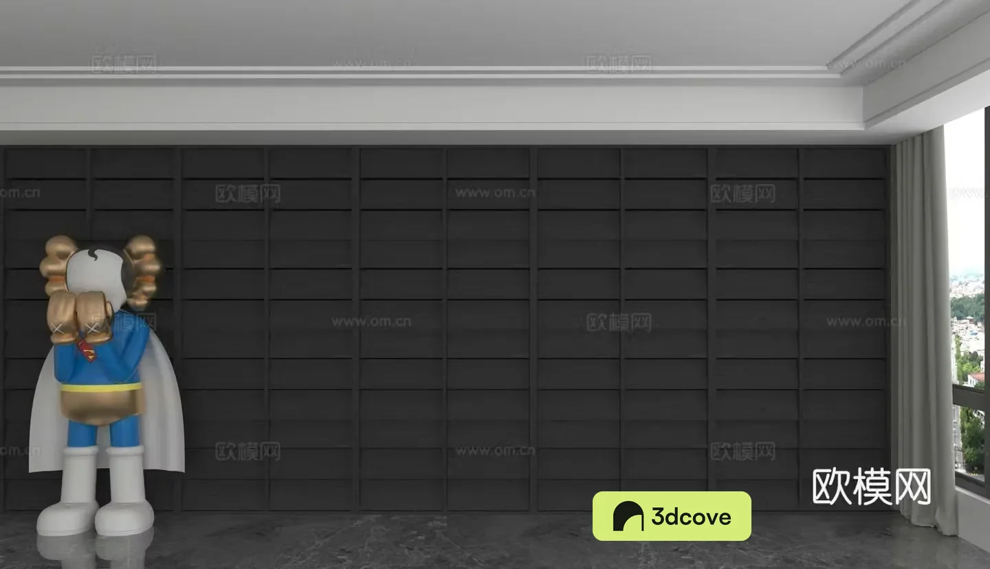 Modern background wall