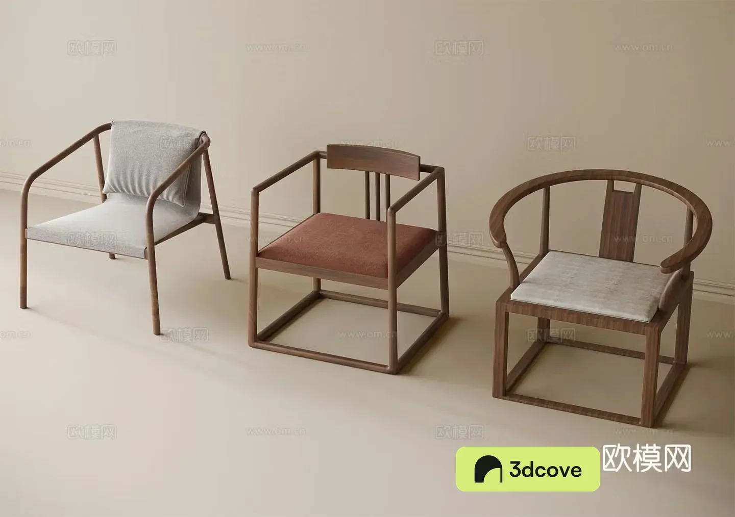 Chinese style single chair leisure chair tea chair book chair arm chair