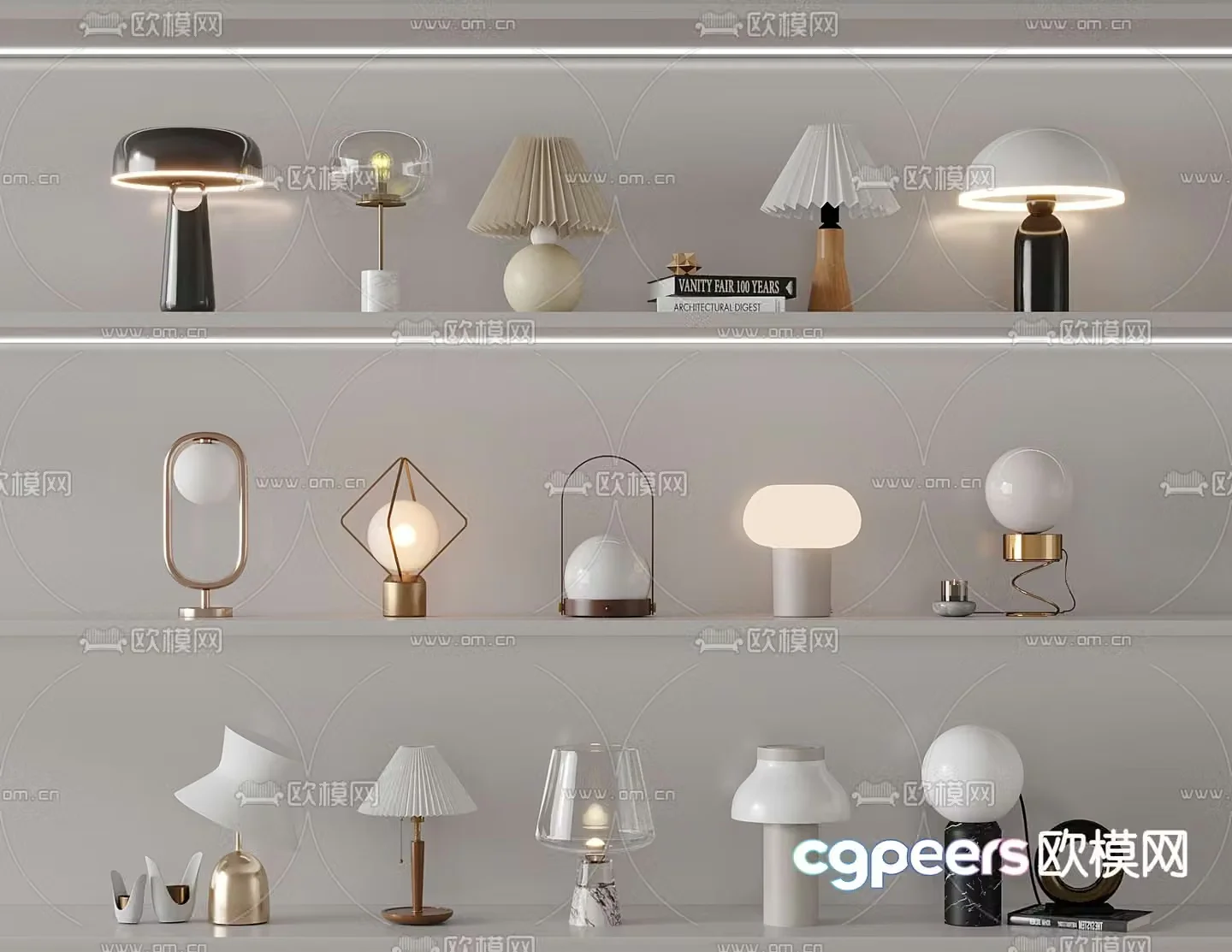 Creative desk lamp 3d model
