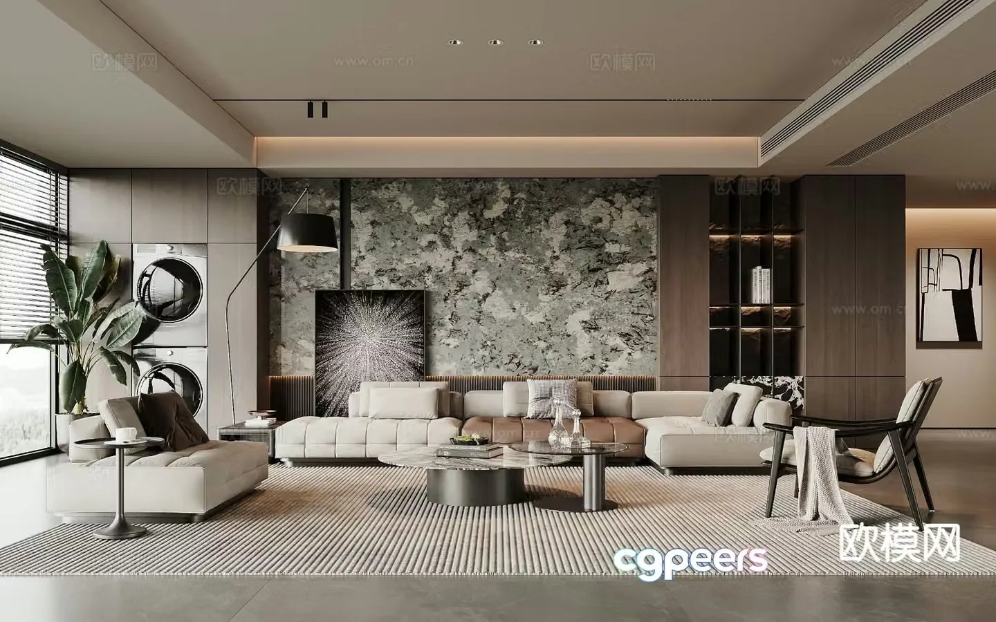 Italian living room 3d model