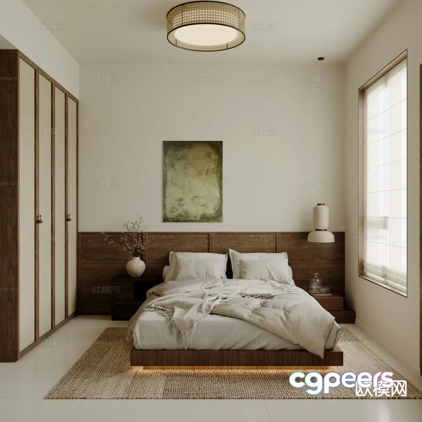 Medieval style bedroom second bedroom 3D model