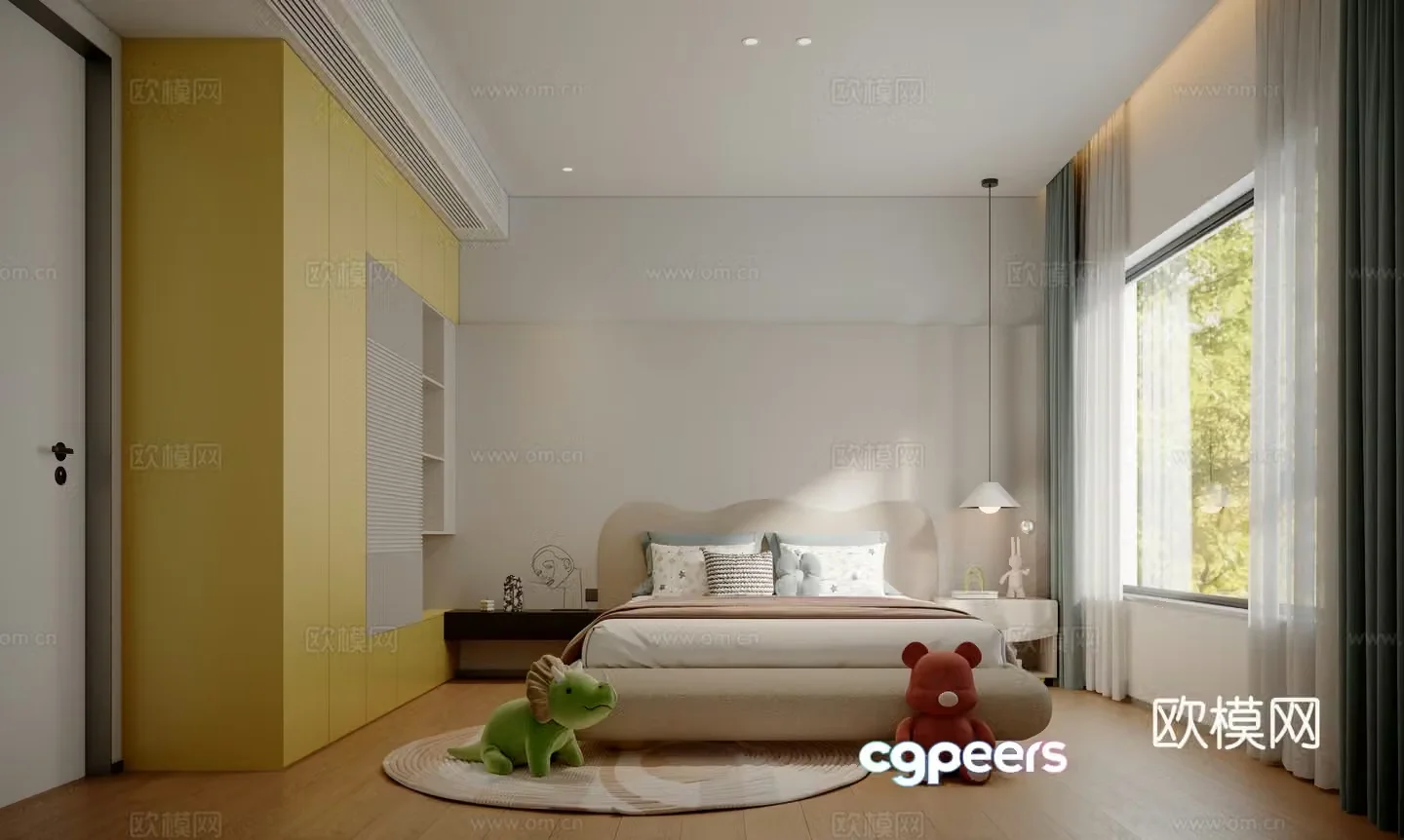 Modern children’s room children’s room 3d model