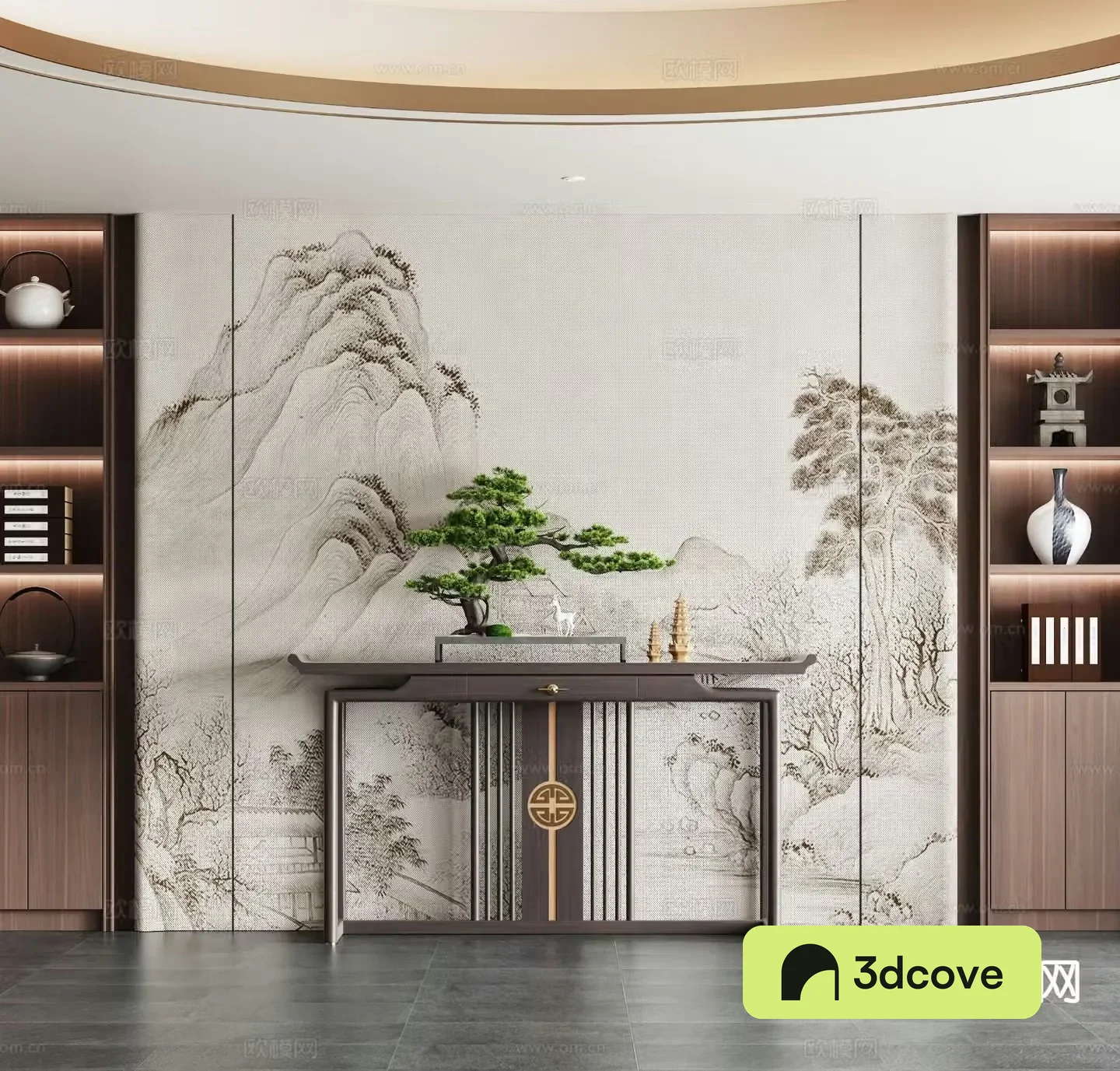 New Chinese style entrance strip