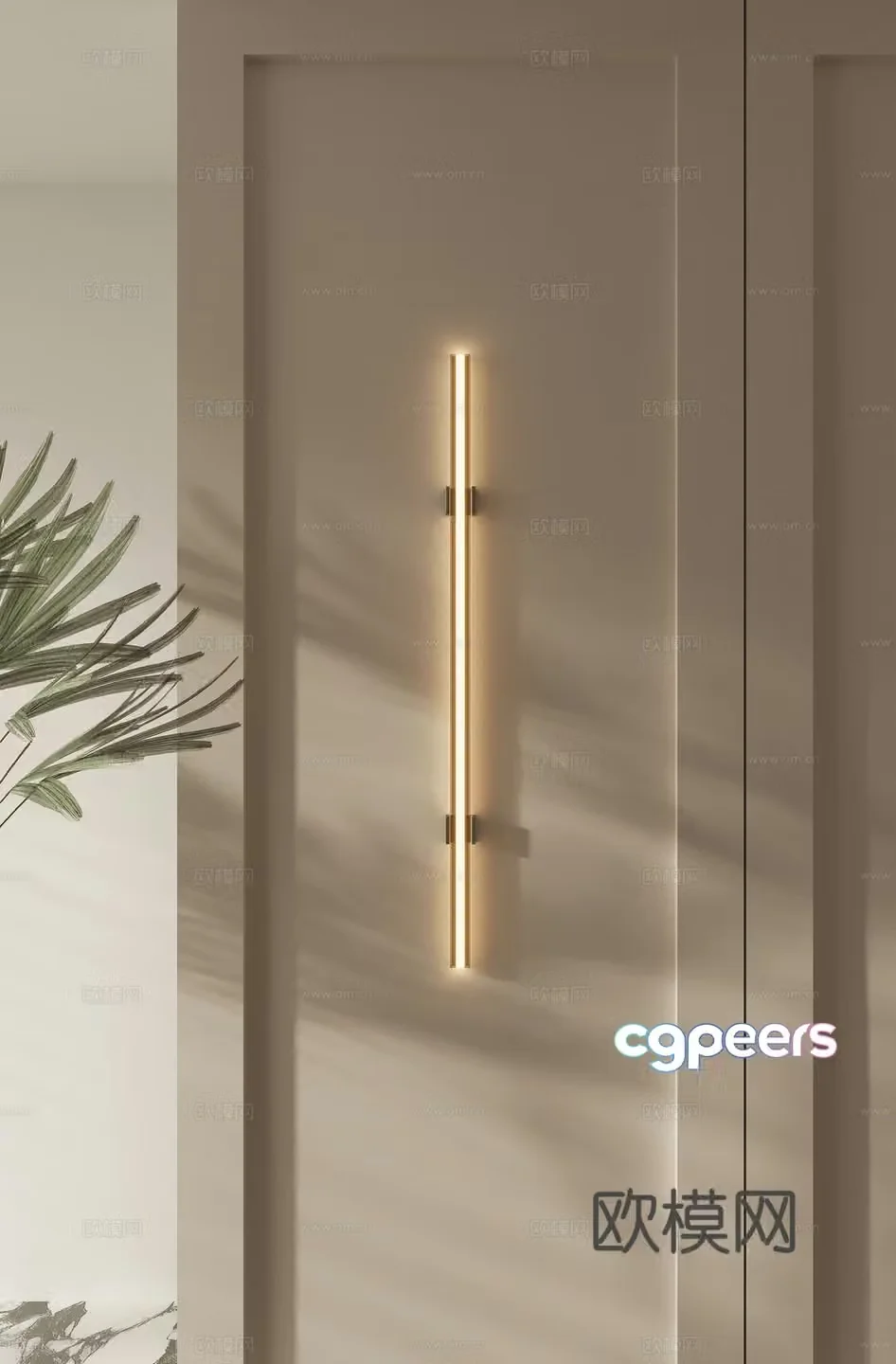 Light luxury wall lamp 3D model