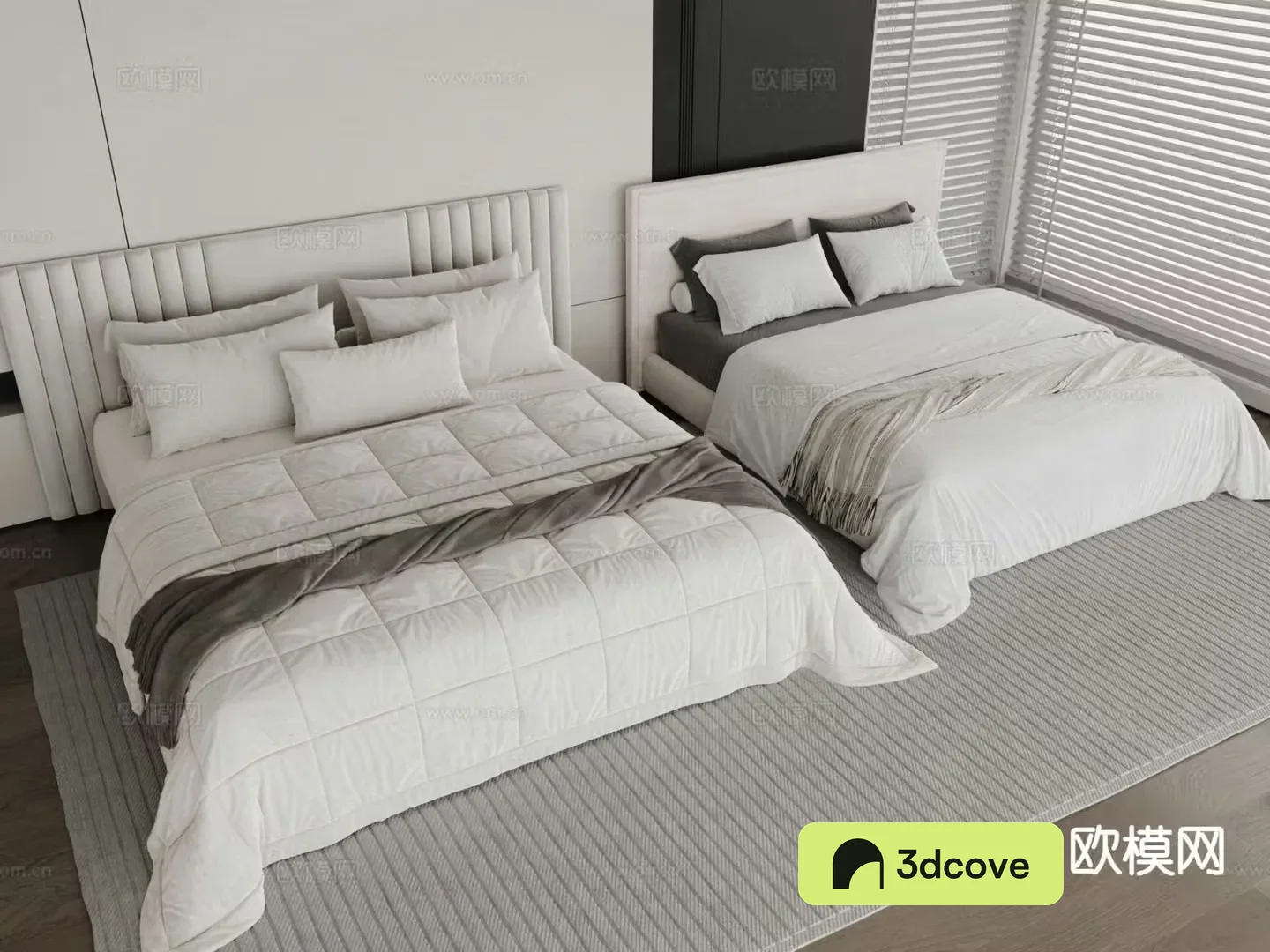 Modern double bed