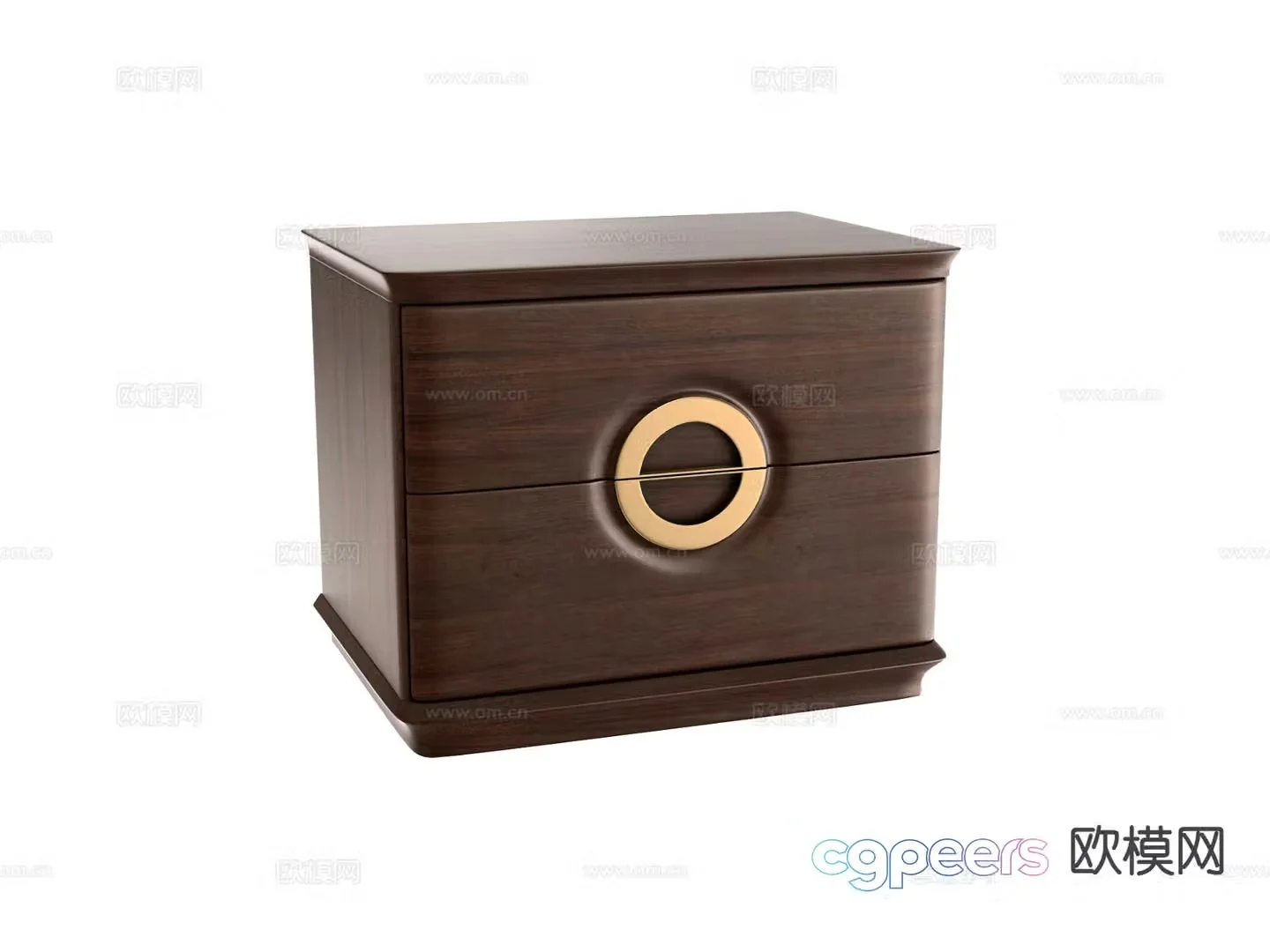 New Chinese style bedside table 3d model
