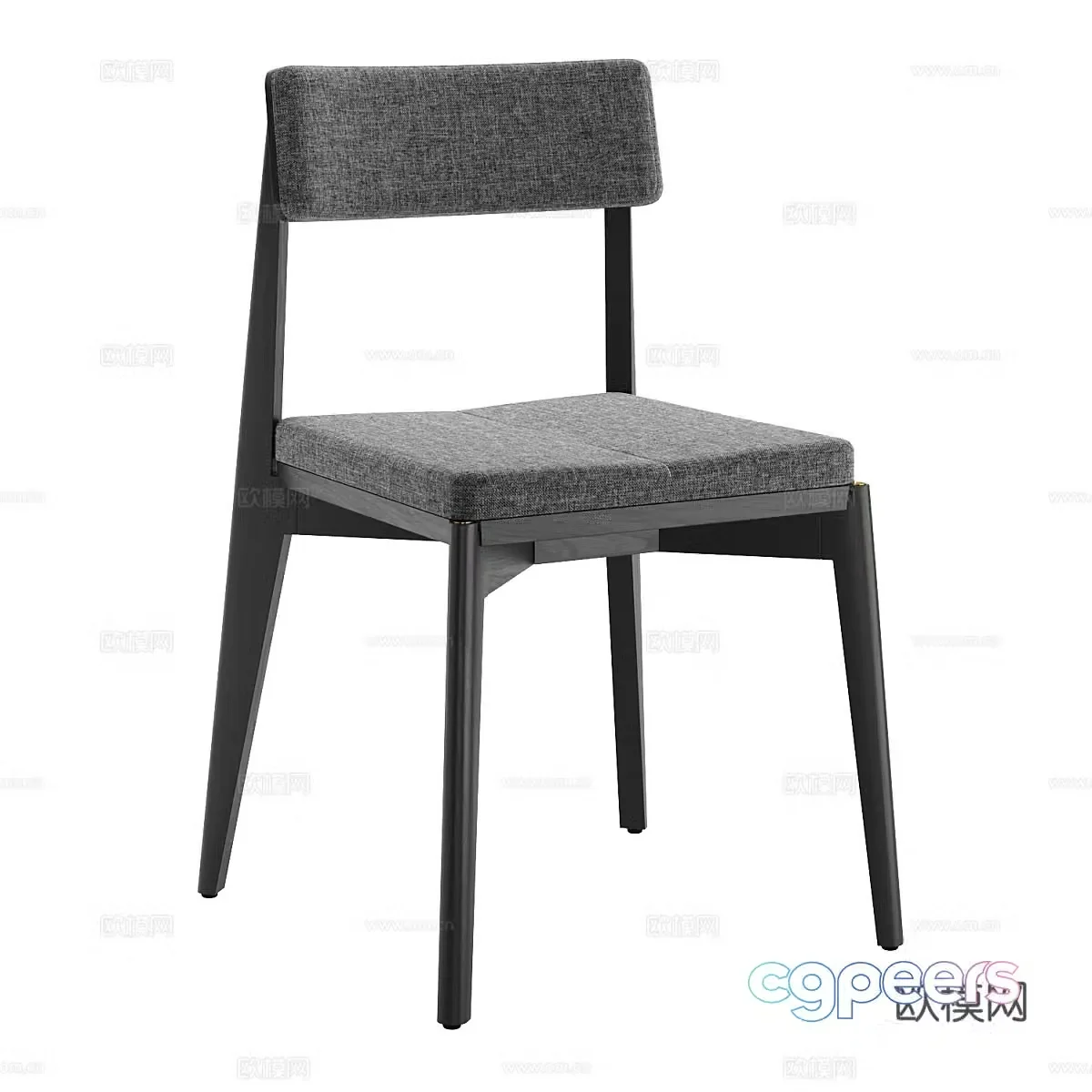 Modern chair dining chair 3d model