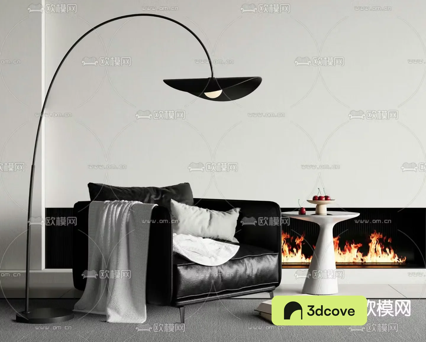 Leather sofa leisure sofa single sofa