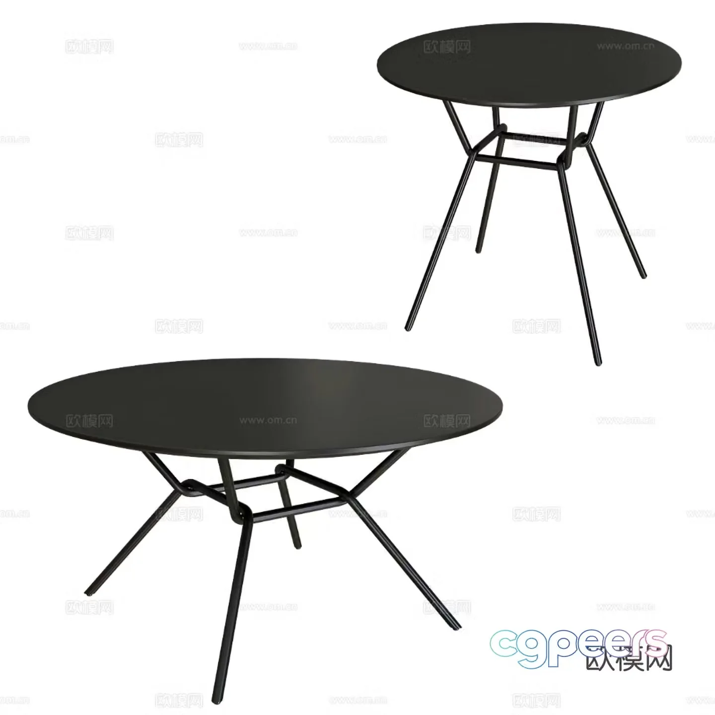 Prostoria minimalist coffee table round coffee table 3d model