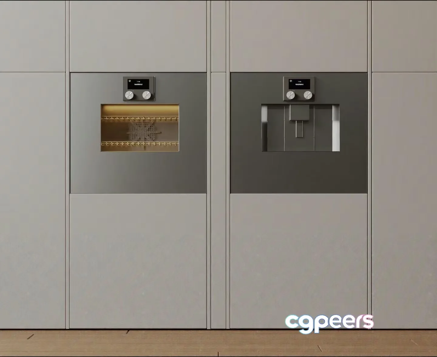 Modern Kitchen Appliances 3D Model – 5824 – VRAY Render