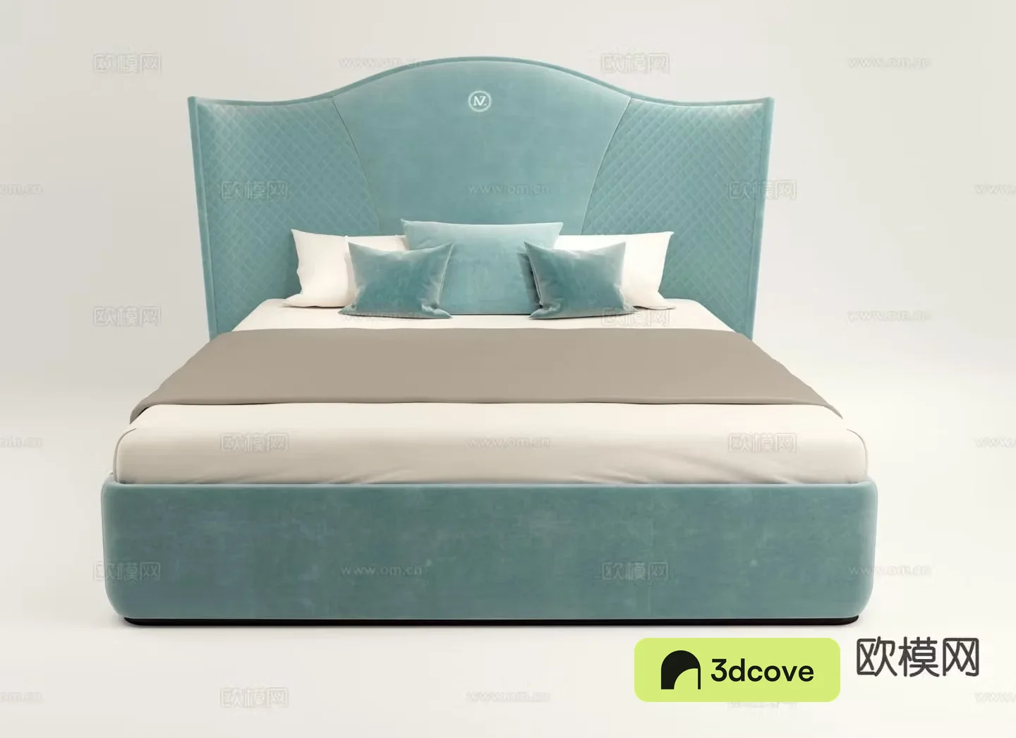 Light luxury double bed