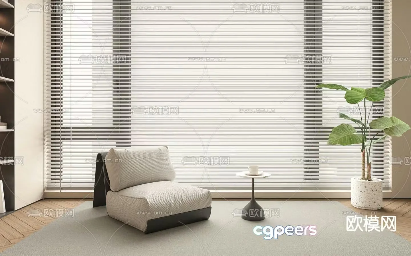 Modern leisure sofa 3d model