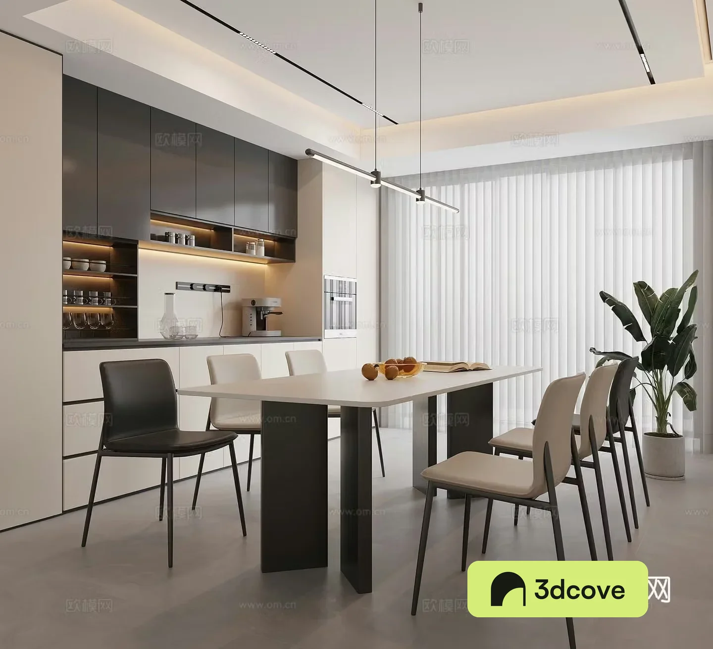 Modern minimalist restaurant