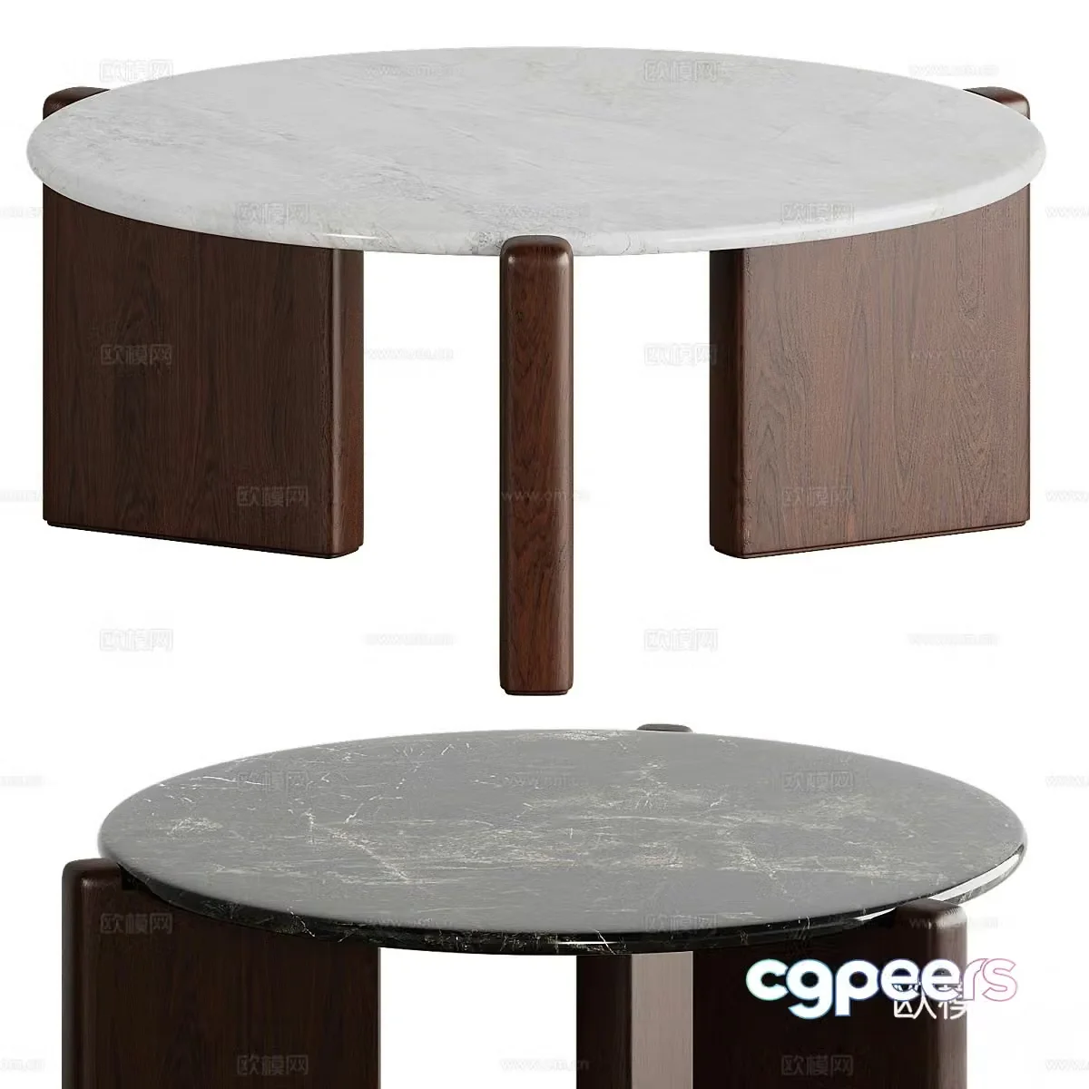 Modern coffee table 3d model