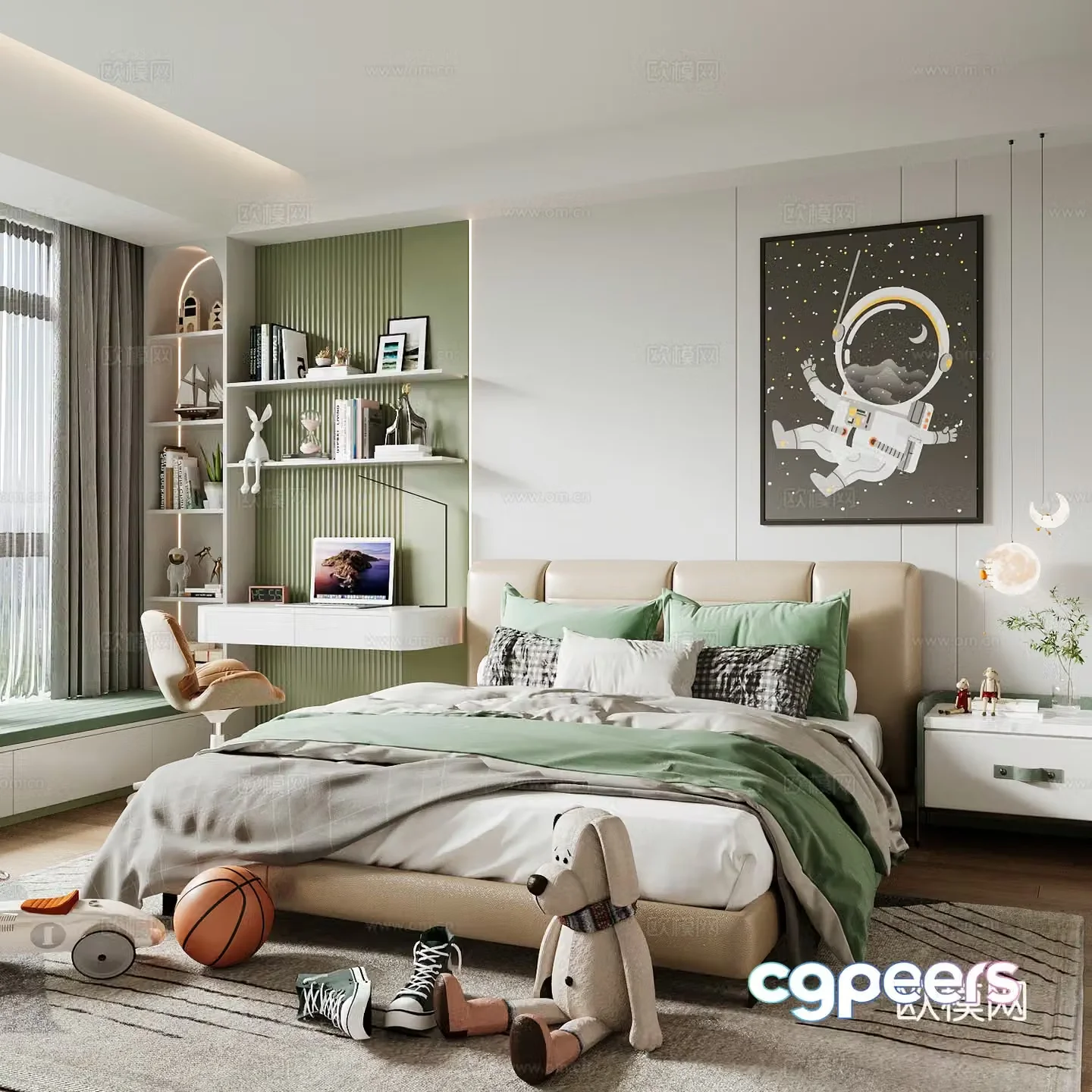 Modern children’s room children’s room 3d model