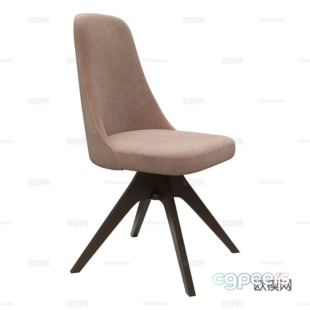Modern simple single chair chair 3d model