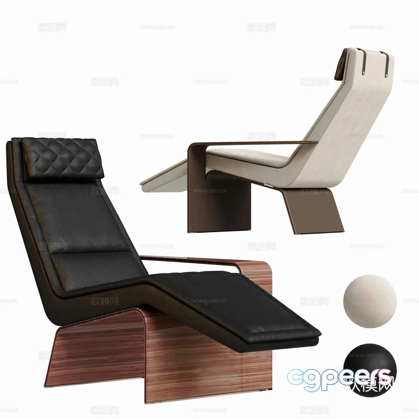 Modern lounge chair 3d model