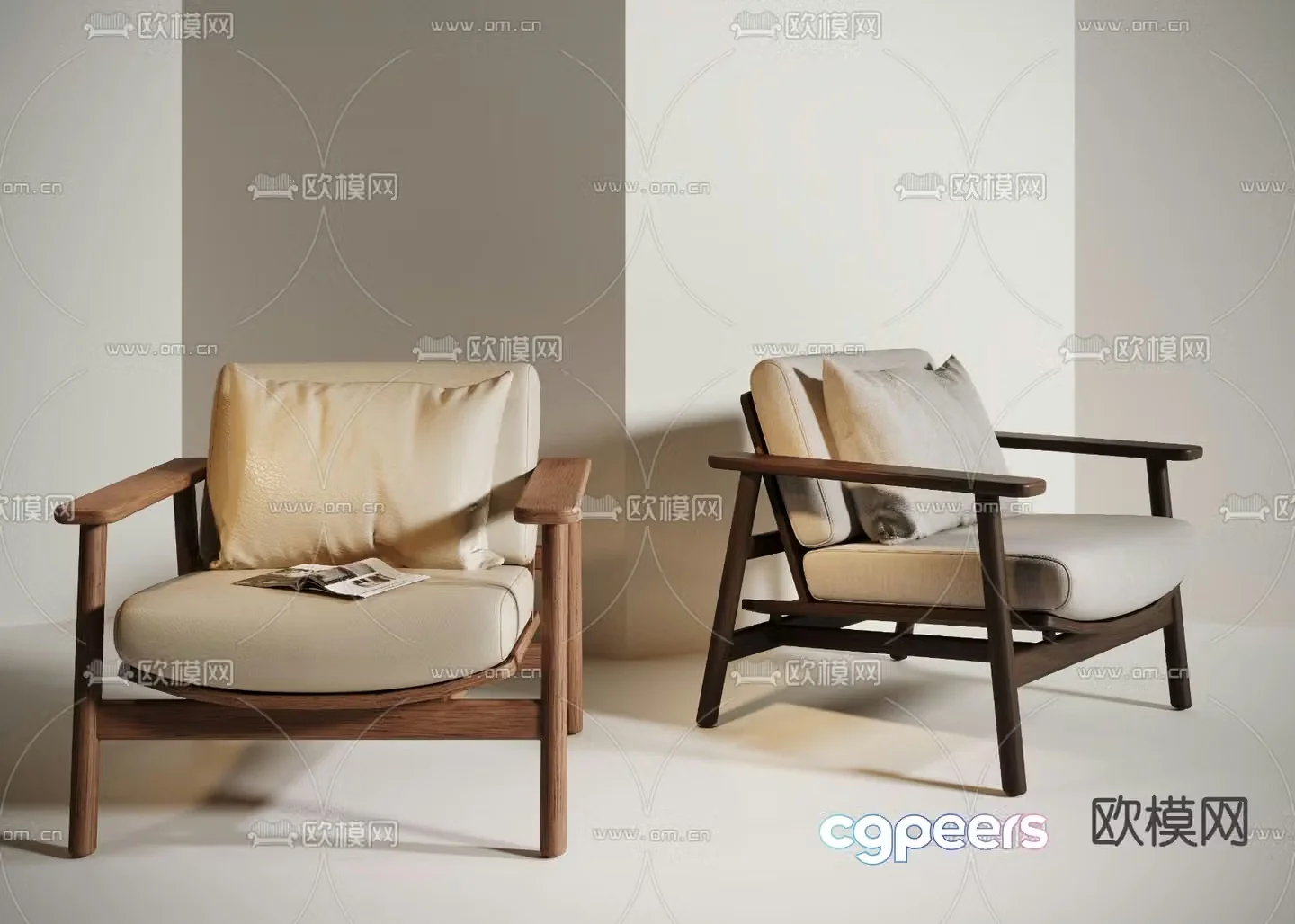 Medieval style sofa chair leisure chair armchair 3d model