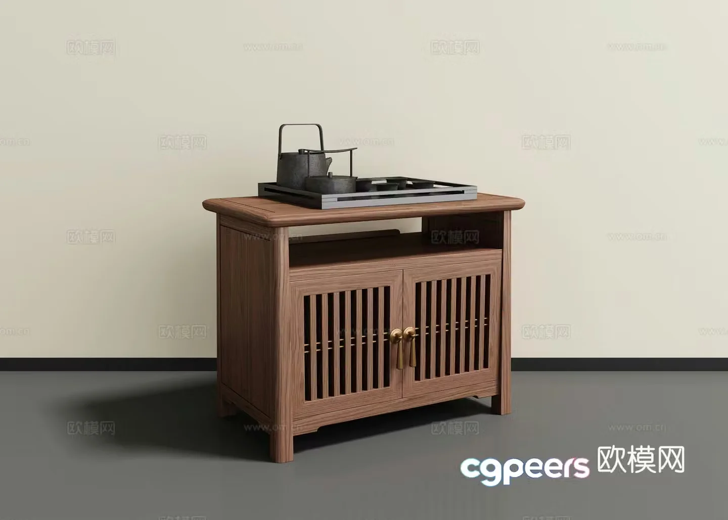 New Chinese tea cabinet 3D model