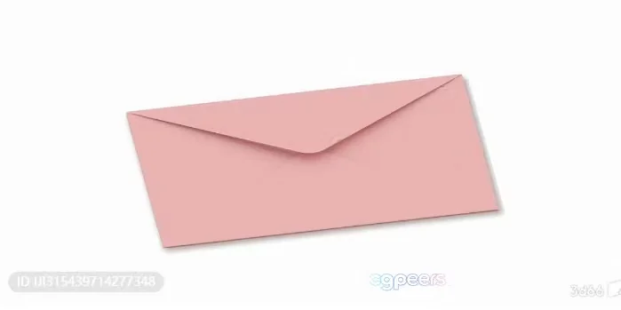 A Pink Envelope 3D Model – 9641 – VRAY Render