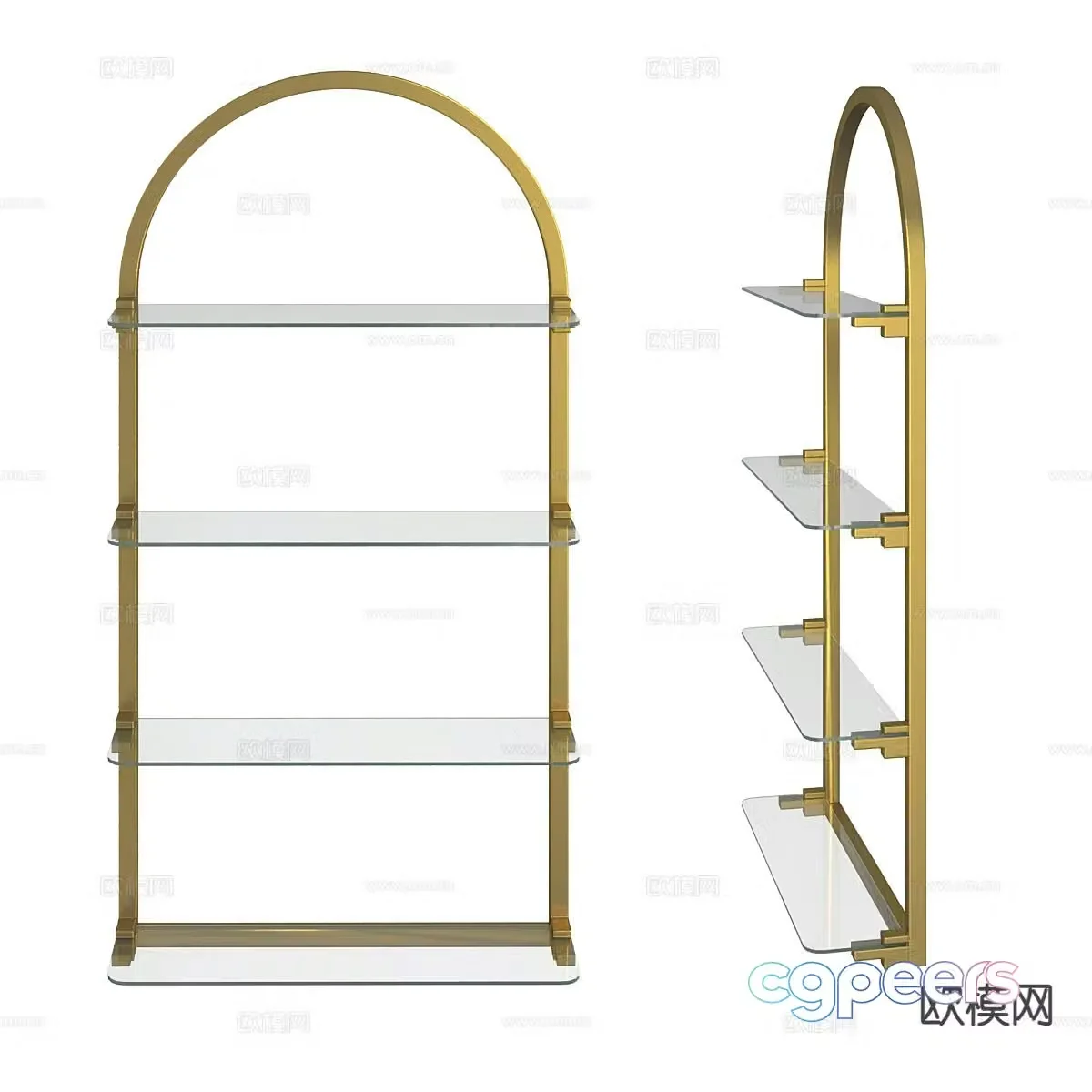 glass shelf 3d model