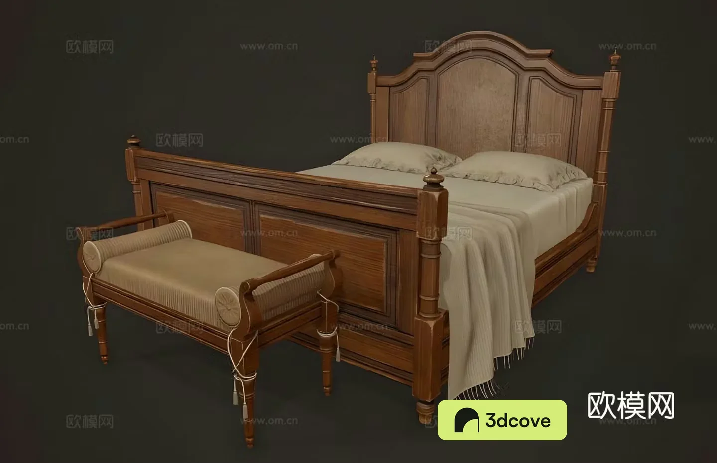 European double bed