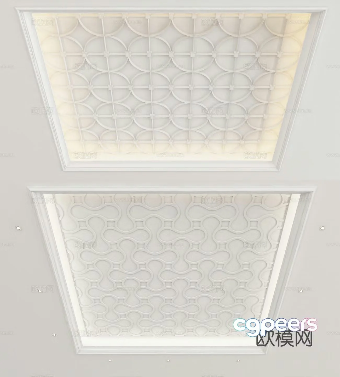 European style ceiling 3D model